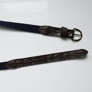 Vintage Brown & Dark Blue Waist Belt